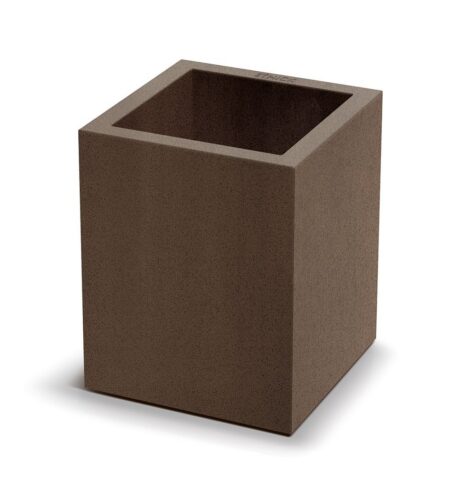 Plastový květináč CUBLASO SQUARE MIDL 29 cm hnědý Plastový květináč CUBLASO SQUARE MIDL 29 cm hnědý