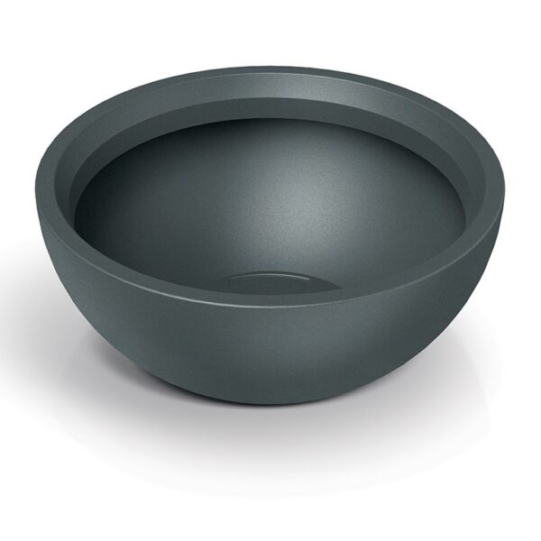 Plastový květináč MOLIOS BOWLS grafitový