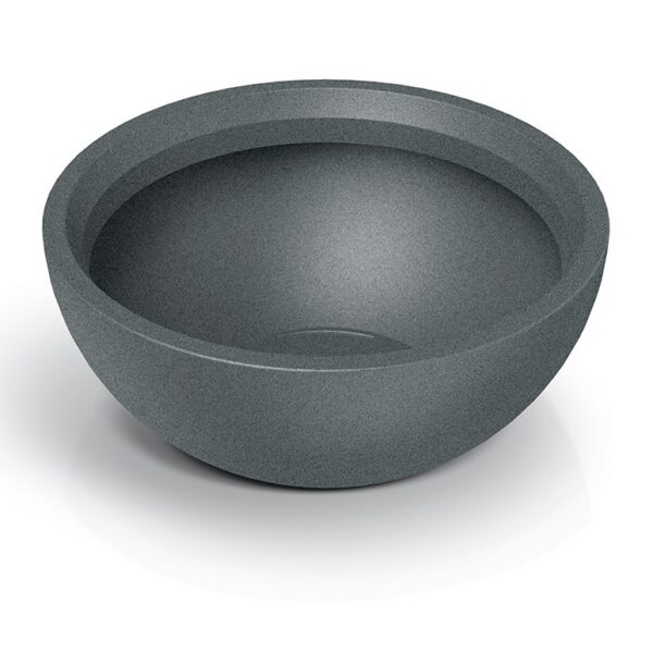 Plastový květináč MOLIOS BOWLS granitově šedý