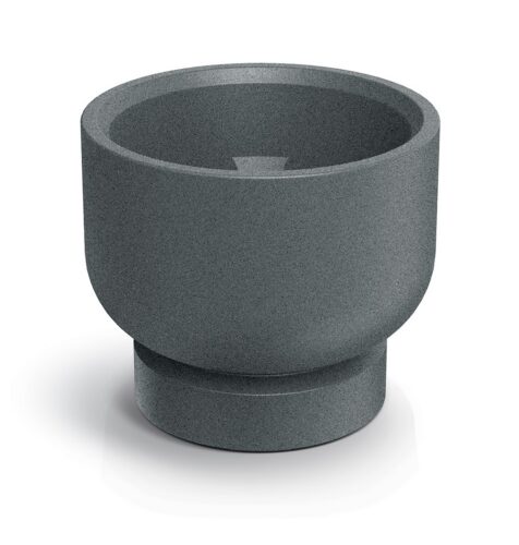 Plastový květináč MOLTAS BASE ROUND 40 cm granitově šedý Plastový květináč MOLTAS BASE ROUND 40 cm granitově šedý