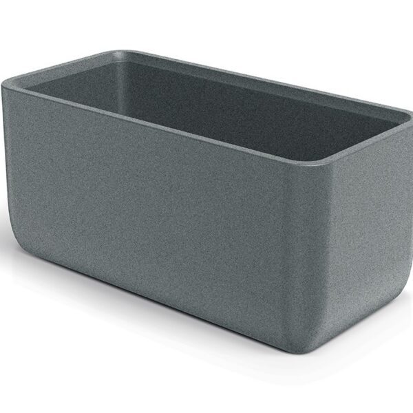 Plastový květináč MOLTAS CASE 80 cm granitově šedý