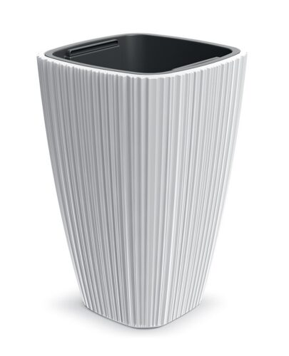 Plastový květináč OROS bílý Plastový květináč OROS bílý