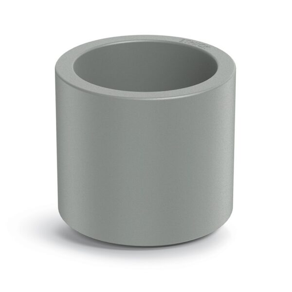 Plastový květináč TUBLAN ROUND betonově šedý