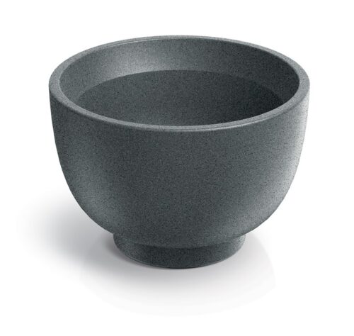 Plastový kvetináč Vemos Round 40x26 cm granitovo sivý Plastový kvetináč Vemos Round 40x26 cm granitovo sivý