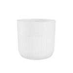 Plastový obal na květináč Luca 14 cm bílý