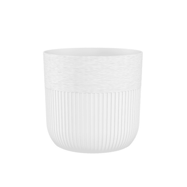 Plastový obal na květináč Luca 14 cm bílý