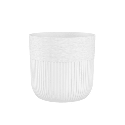 Plastový obal na květináč Luca 14 cm bílý Plastový obal na květináč Luca 14 cm bílý