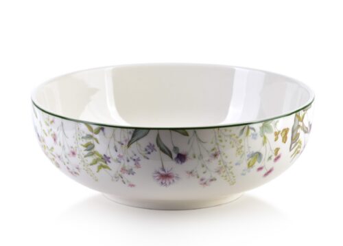 Porcelánová šalátová misa FACCIA VERDE 500 ml biela s kvetmi viacfarebná Porcelánová šalátová misa FACCIA VERDE 500 ml biela s kvetmi viacfarebná