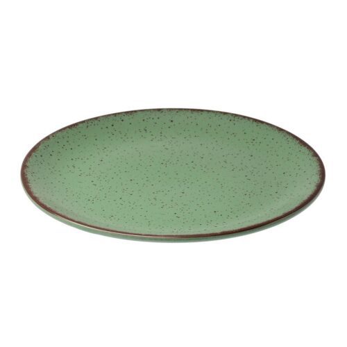 Porcelánový dezertní talíř Terra 21 cm zelený Porcelánový dezertní talíř Terra 21 cm zelený