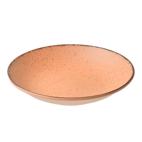 Porcelánový hluboký talíř Terra 23 cm lososový