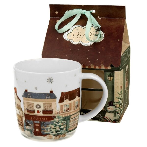 Porcelánový hrnček CHRISTMAS CITY 2 400 ml viacfarebný