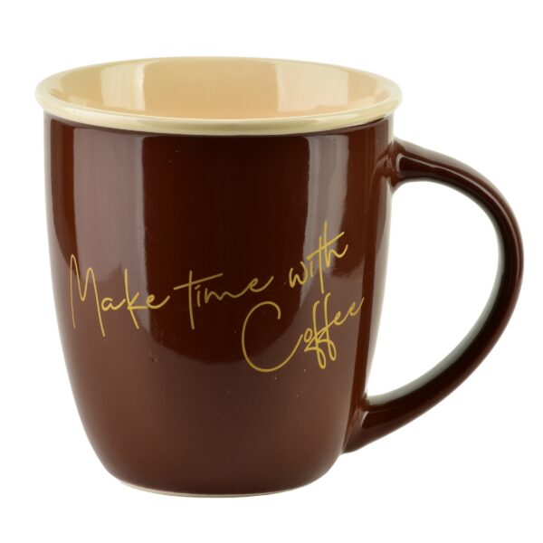 Porcelánový hrnček HENDIA 330 ml hnedý