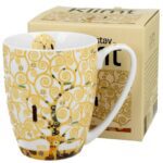 Porcelánový hrnček Klimt Ecru Tree Of Life 350 ml viacfarebný