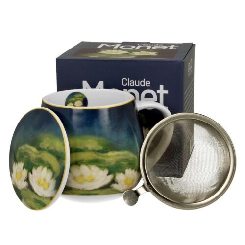 Porcelánový hrnček Monet Nenufars 430 ml so sitkom viacfarebný Porcelánový hrnček Monet Nenufars 430 ml so sitkom viacfarebný