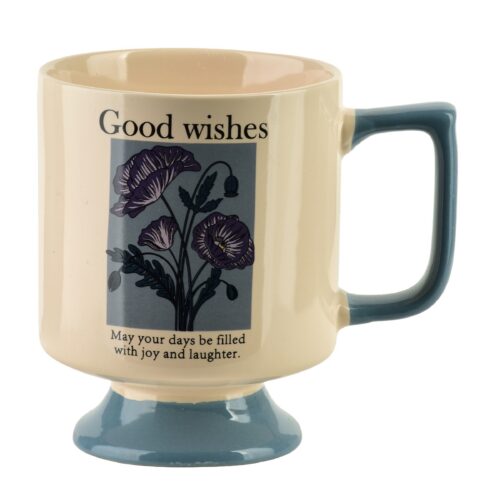 Porcelánový hrnček REJKA 300 ml krémový/modrý Porcelánový hrnček REJKA 300 ml krémový/modrý