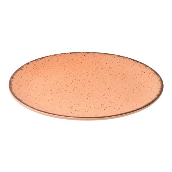 Porcelánový mělký talíř Terra 27 cm lososový