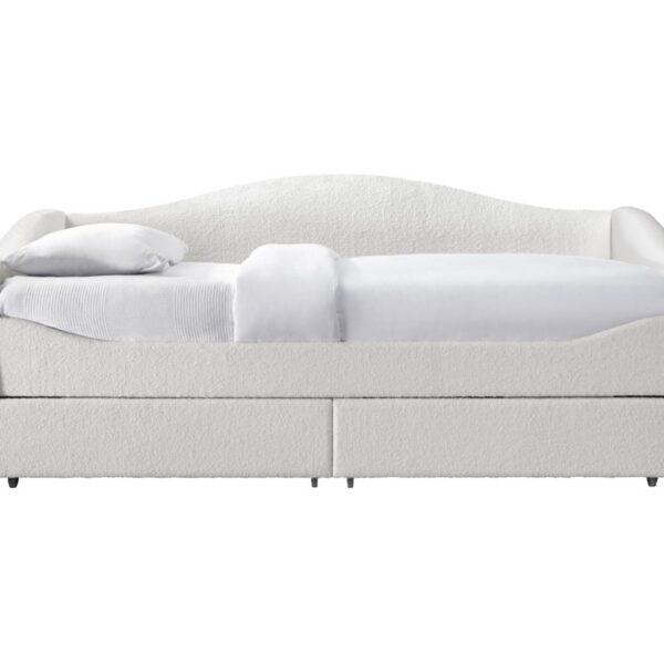 Posteľ Caydence s úložným priestorom 90x200 cm buklé krémová