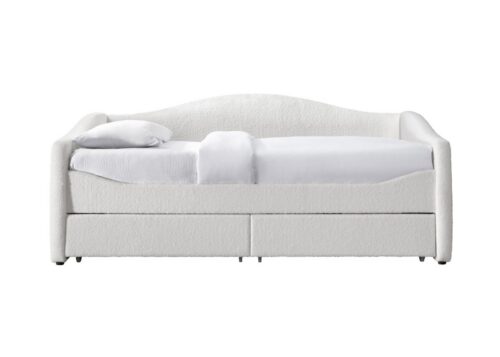 Posteľ Caydence s úložným priestorom 90x200 cm buklé krémová Posteľ Caydence s úložným priestorom 90x200 cm buklé krémová