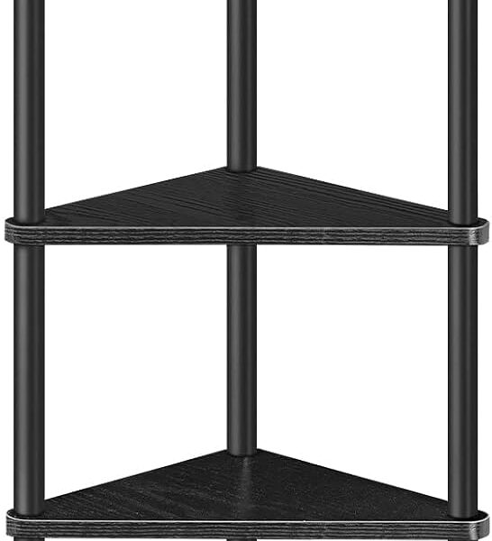 Rohový regál Vasagle Ebbi 30 cm čierny
