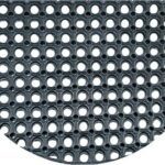 Rohožka polkruhová HONEYCOMB 75 x 45 cm čierna