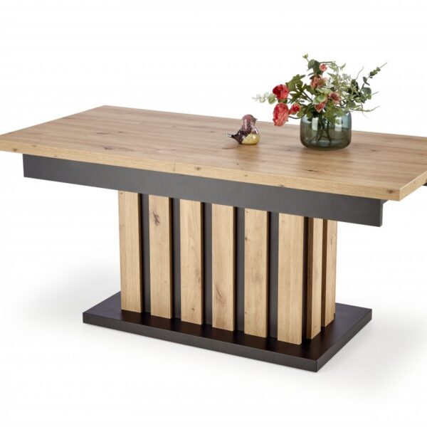 Rozkladací konferenčný stolík Baretti dub artisan/čierny