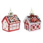 Sada 12 ks vianočných ozdôb HOME 8 cm červená