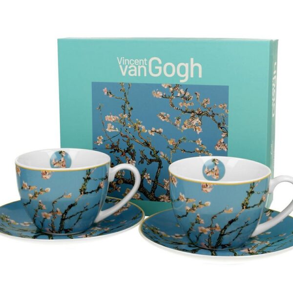 Sada 2 ks porcelánových hrnčekov Van Gogh A-lmond Blossom 250 ml viacfarebná