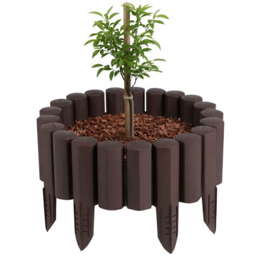 Sada 8 ks záhradných palisád Frame 220 cm hnedá Sada 8 ks záhradných palisád Frame 220 cm hnedá