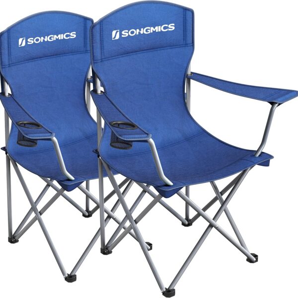 Set 2 ks kempingových stoličiek Glur modrý
