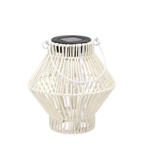 Solárna LED lucerna Duty 19 cm biela