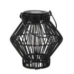 Solárna LED lucerna Duty 19 cm čierna