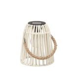 Solárna LED lucerna Sofian 18 cm biela