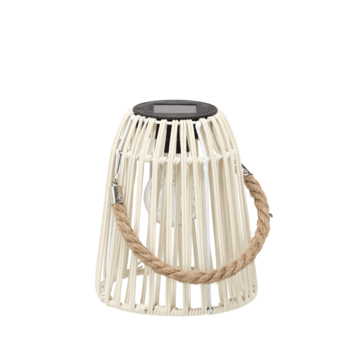 Solárna LED lucerna Sofian 18 cm biela Solárna LED lucerna Sofian 18 cm biela