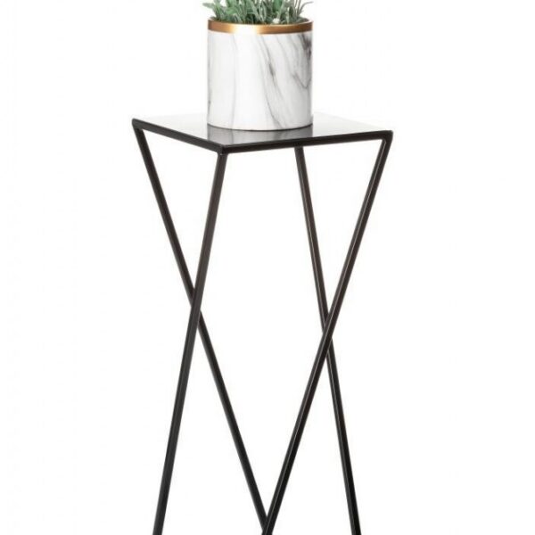 Stojan na kvety LEKOK 70 cm čierny