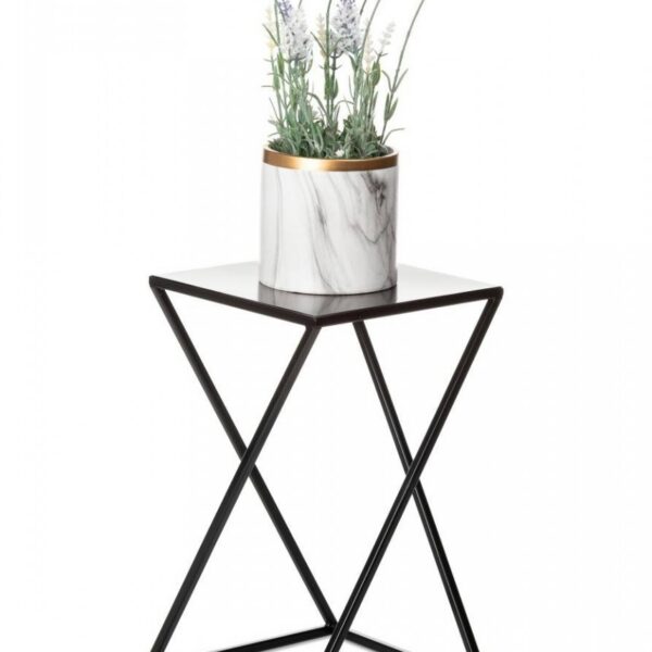 Stojan na kvety LOFT I čierny 40 cm