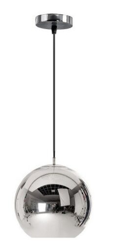 Stropné svietidlo 20 cm LE-03-1 - chróm/sklo
