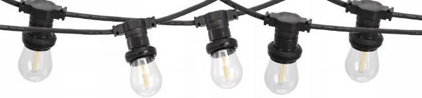 Svetelná LED reťaz Dury 10 m 230 V čierna/teplá biela