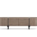 TV stolek Sileno 200 cm ořech/černý