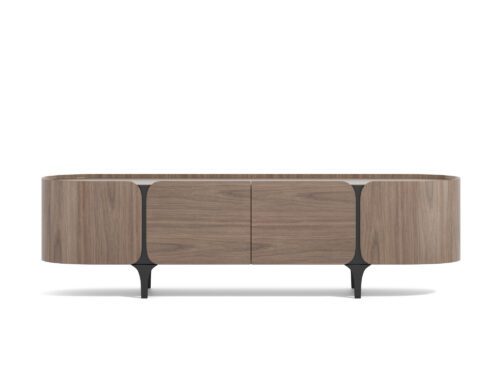 TV stolek Sileno 200 cm ořech/černý TV stolek Sileno 200 cm ořech/černý