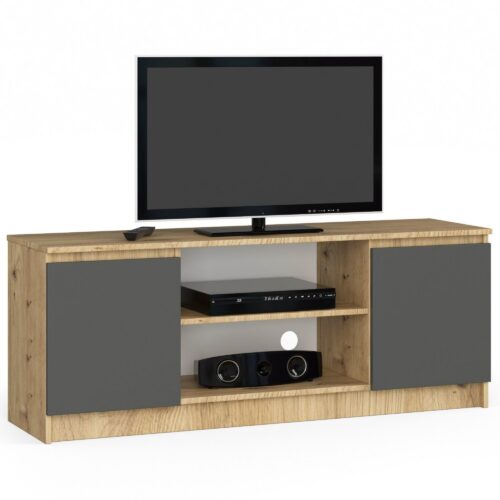 TV stolík Beron 140 cm dub artisan/grafitová sivá TV stolík Beron 140 cm dub artisan/grafitová sivá