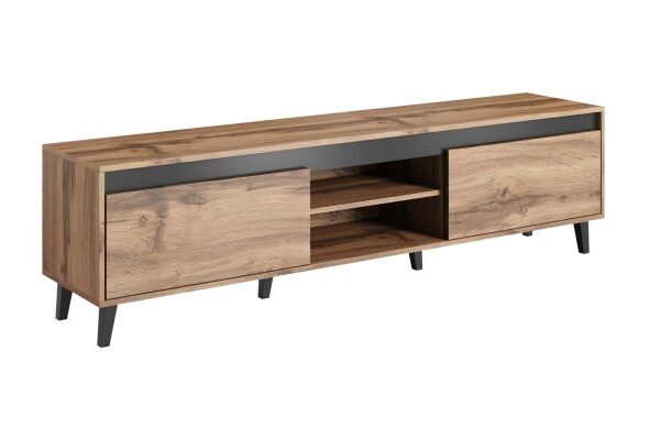 TV stolík NORD 2 170 cm dub wotan/antracitový