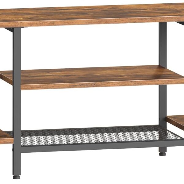 TV stolík Vasagle Werry 120 cm čierny/hnedý
