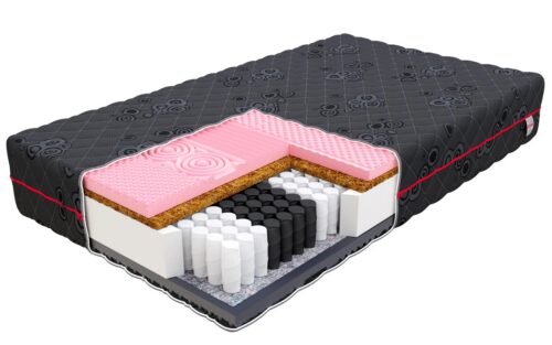 Taštičkový matrac Salerno 22 cm čierny Taštičkový matrac Salerno 22 cm čierny