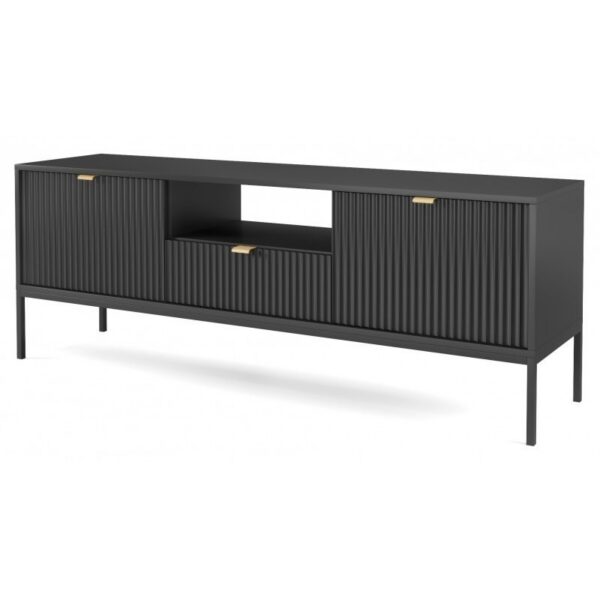 Televizní stolek Nova 154 cm černý/černý rám