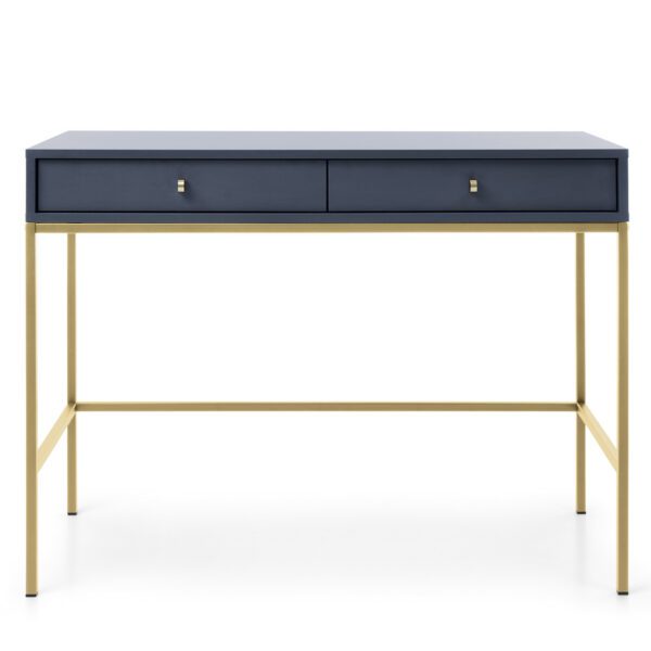 Toaletný stolík Mono II 104 cm modrý/zlatý