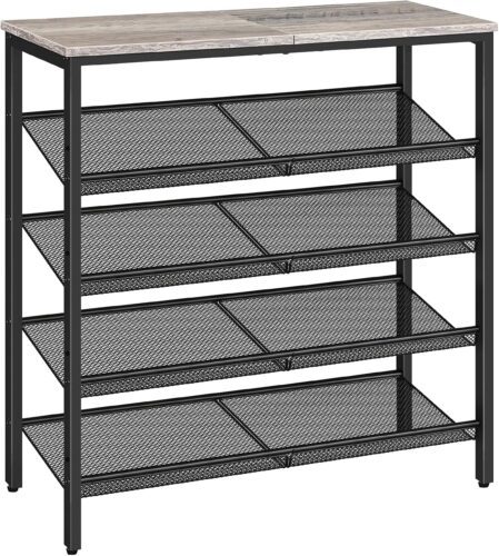 Topánkovník Vasagle Melas 81 cm čierny/sivý Topánkovník Vasagle Melas 81 cm čierny/sivý