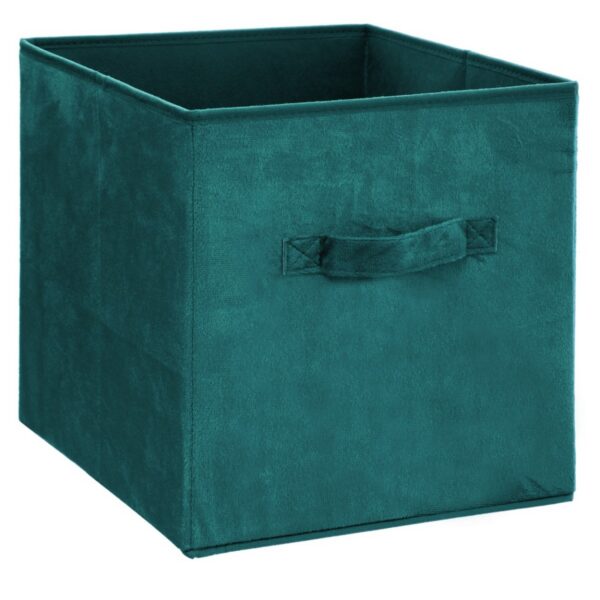 Úložný box Textília 31x31 cm zelený