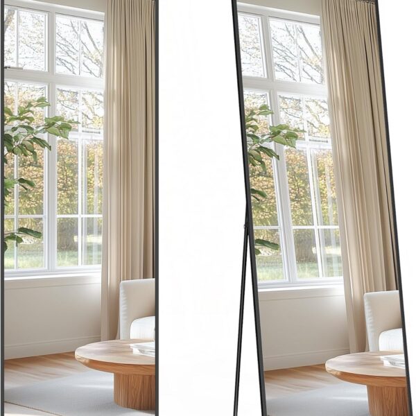 Voľne stojace zrkadlo Bleer 150 cm čierne II