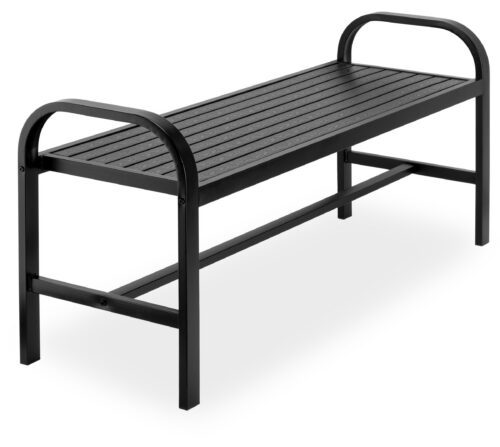 Záhradná lavička Sobo 124 cm čierna Záhradná lavička Sobo 124 cm čierna