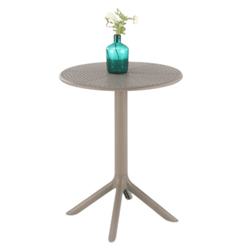 Záhradný okrúhly stôl CALVO 60 cm khaki Záhradný okrúhly stôl CALVO 60 cm khaki